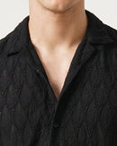 men's Self Design Shirt