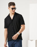 men's Self Design Shirt