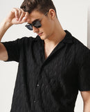 men's Self Design Shirt