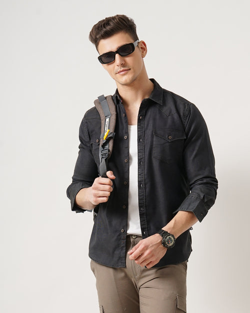 Men's Solid Casual Shirt