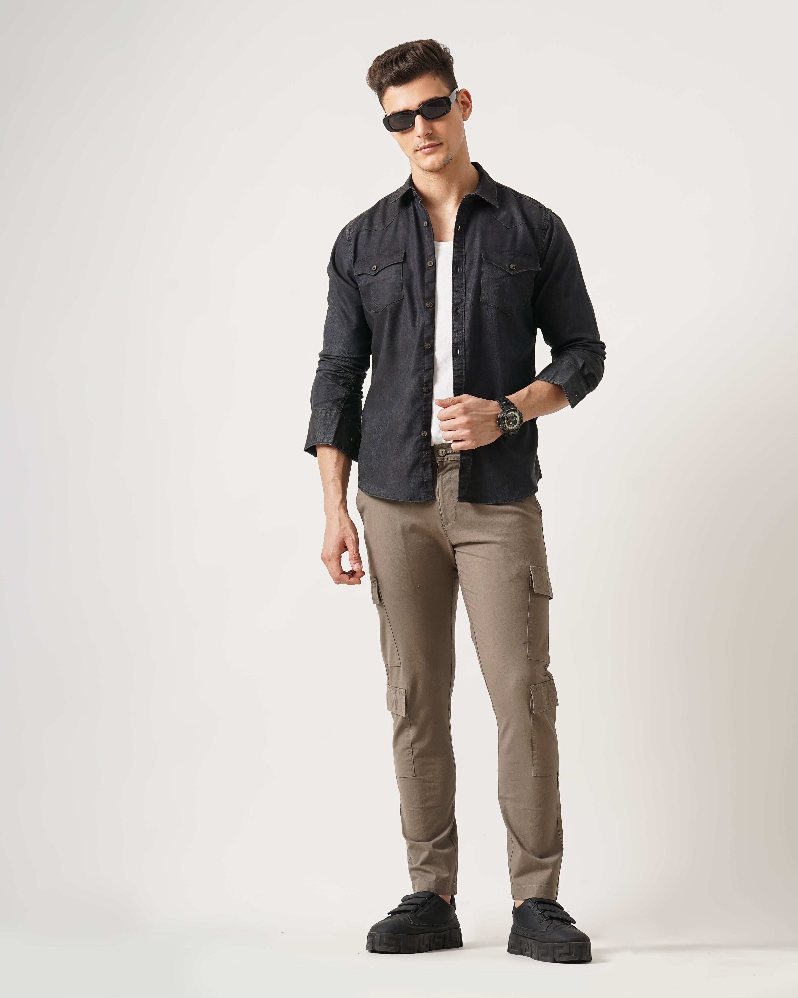 Men's Solid Casual Shirt