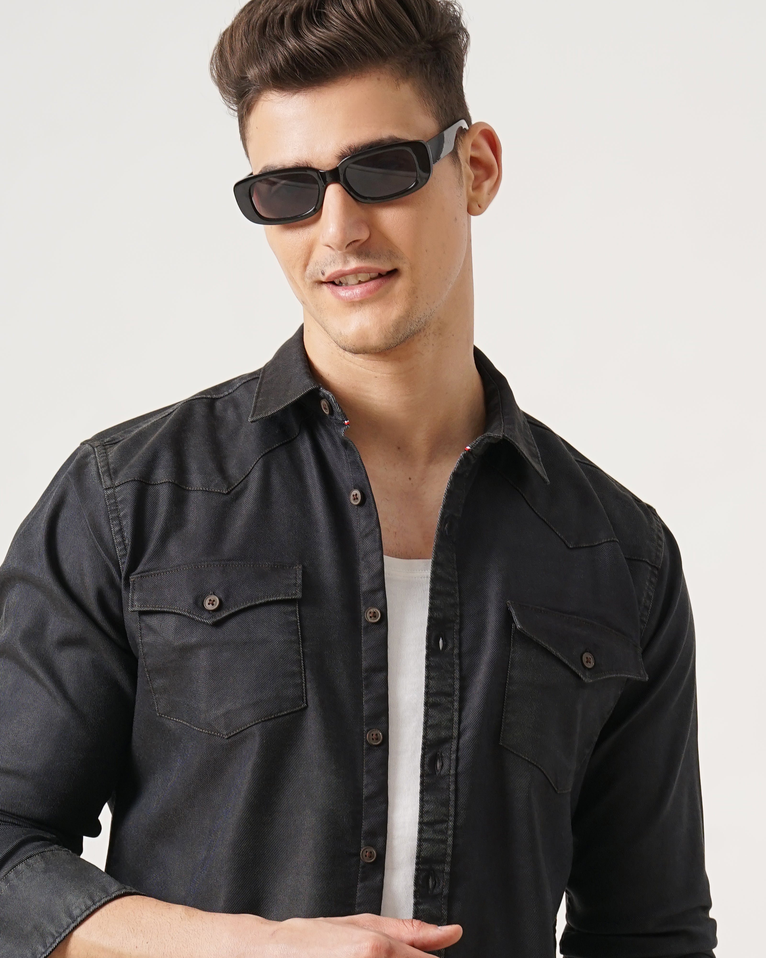 Men's Solid Casual Shirt