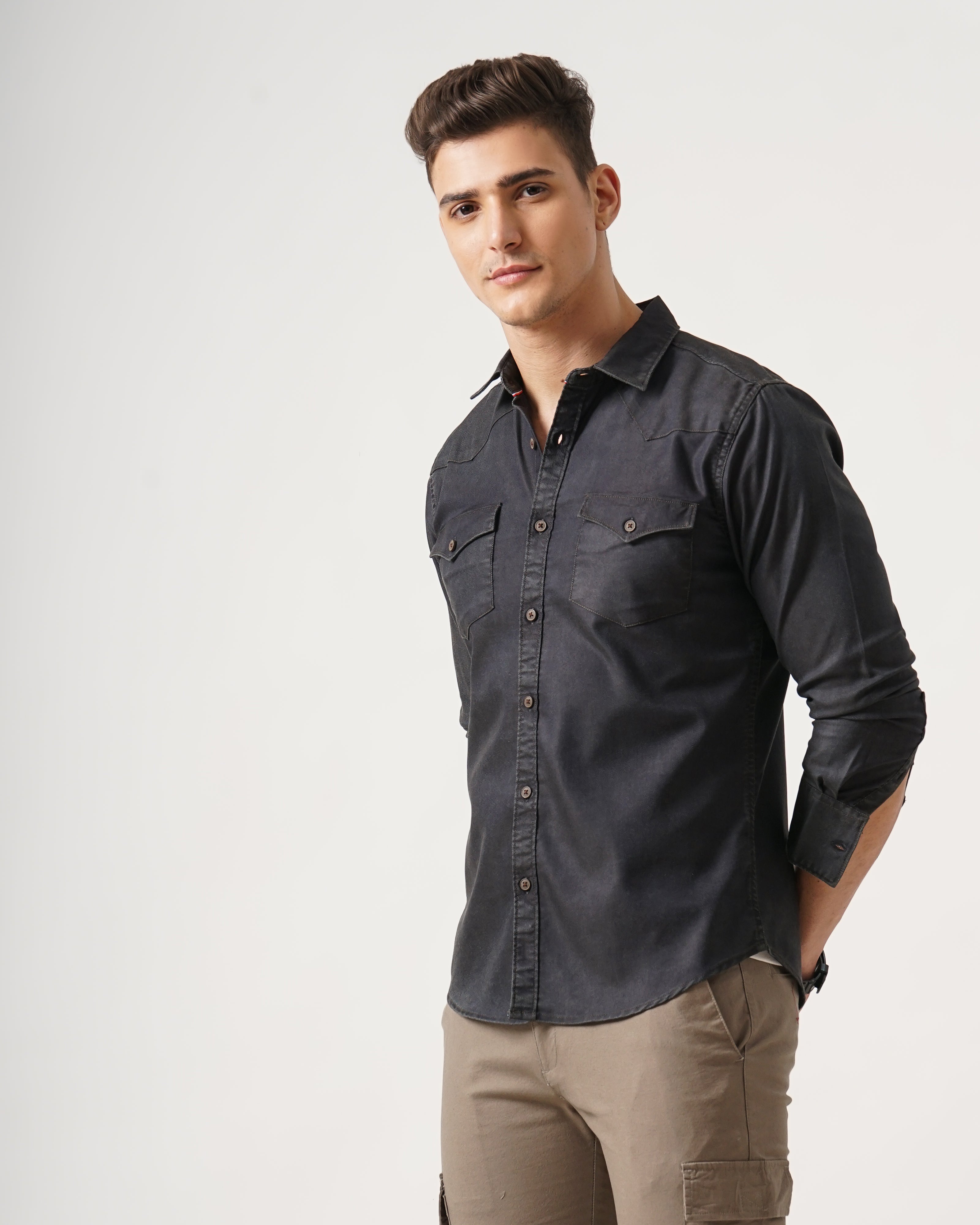 Men's Solid Casual Shirt