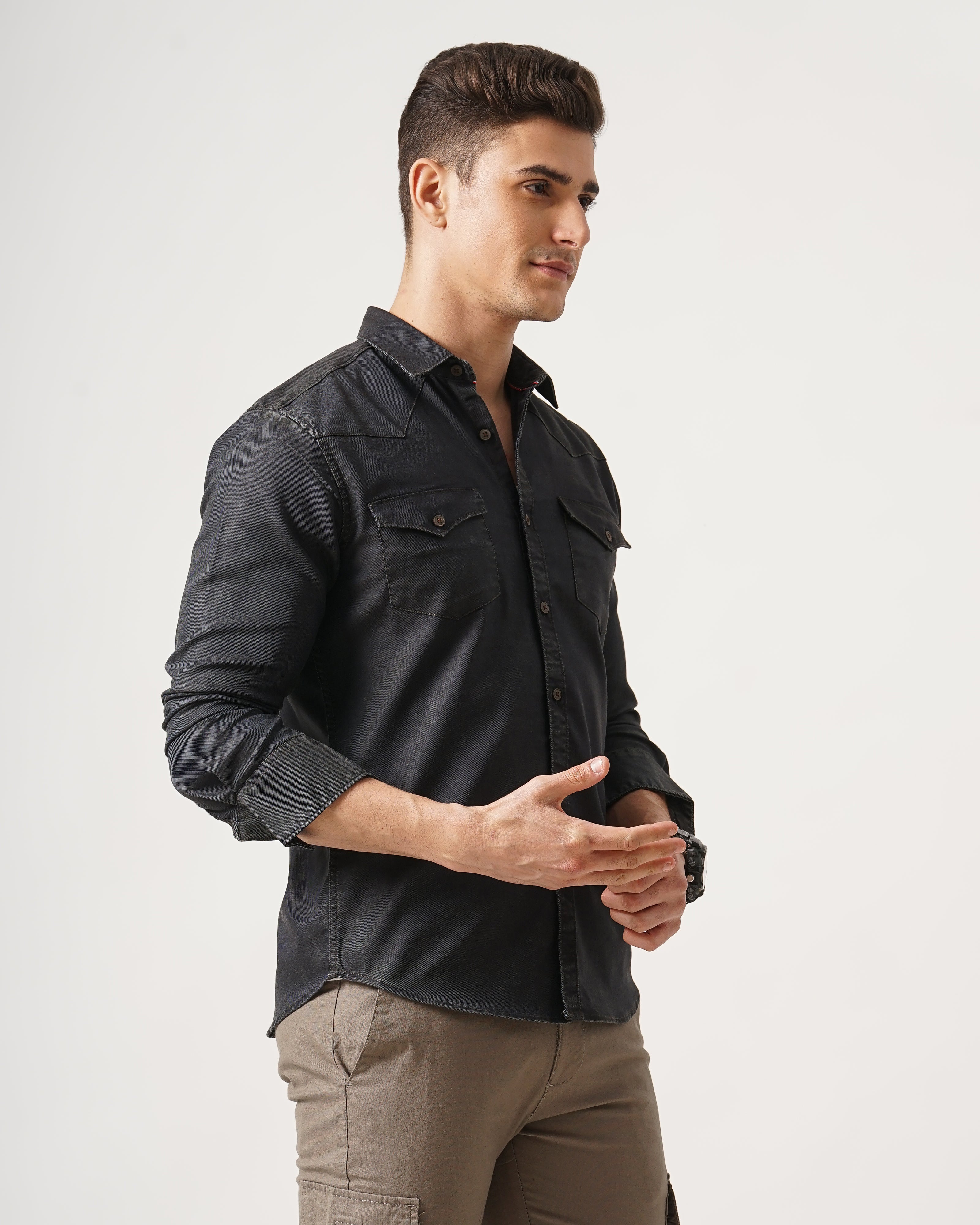 Men's Solid Casual Shirt