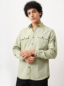 DOUBLE POCKET SLIM FIT SHIRT