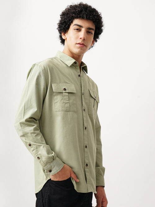 DOUBLE POCKET SLIM FIT SHIRT