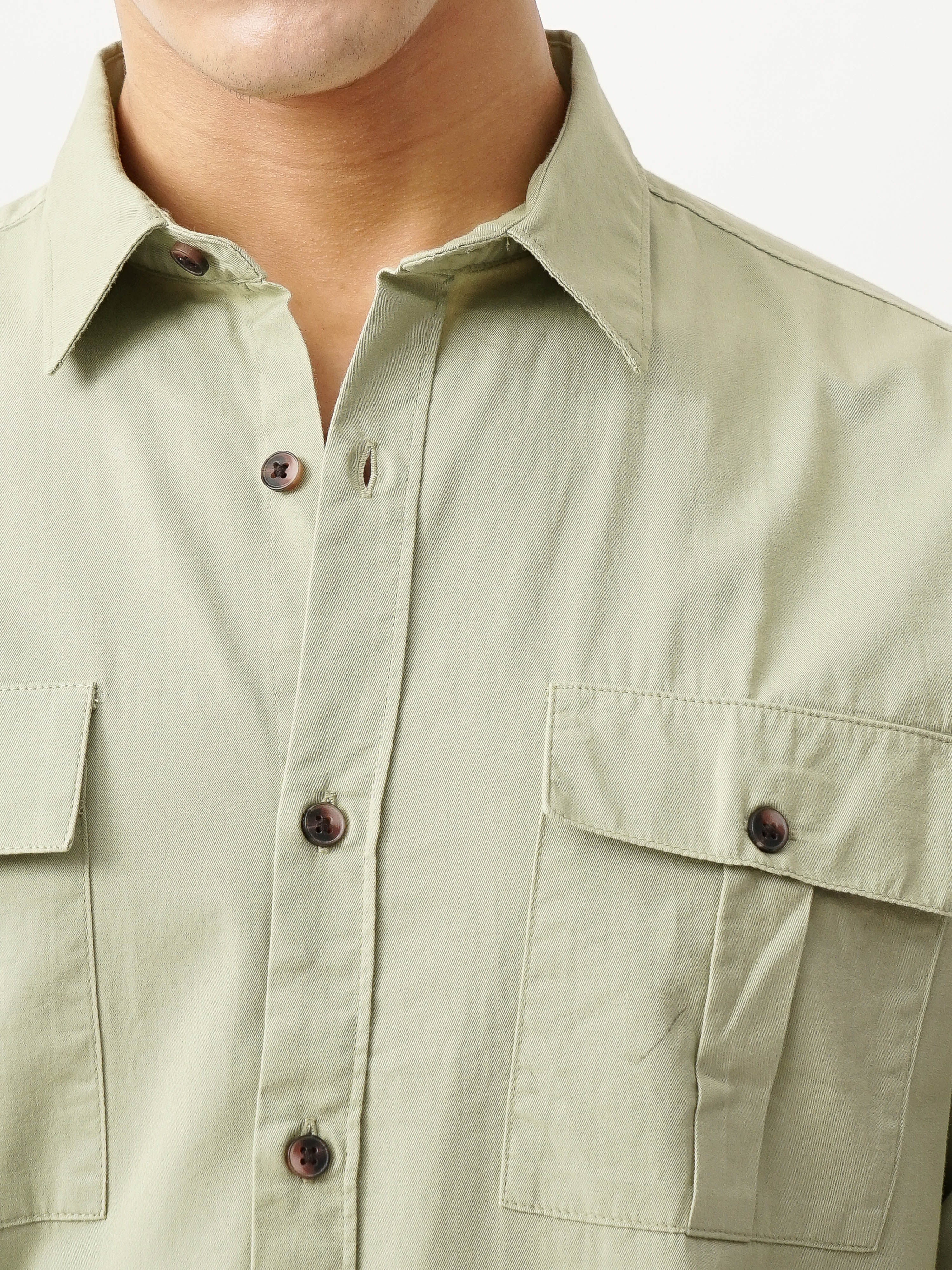 DOUBLE POCKET SLIM FIT SHIRT