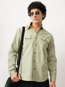 DOUBLE POCKET SLIM FIT SHIRT