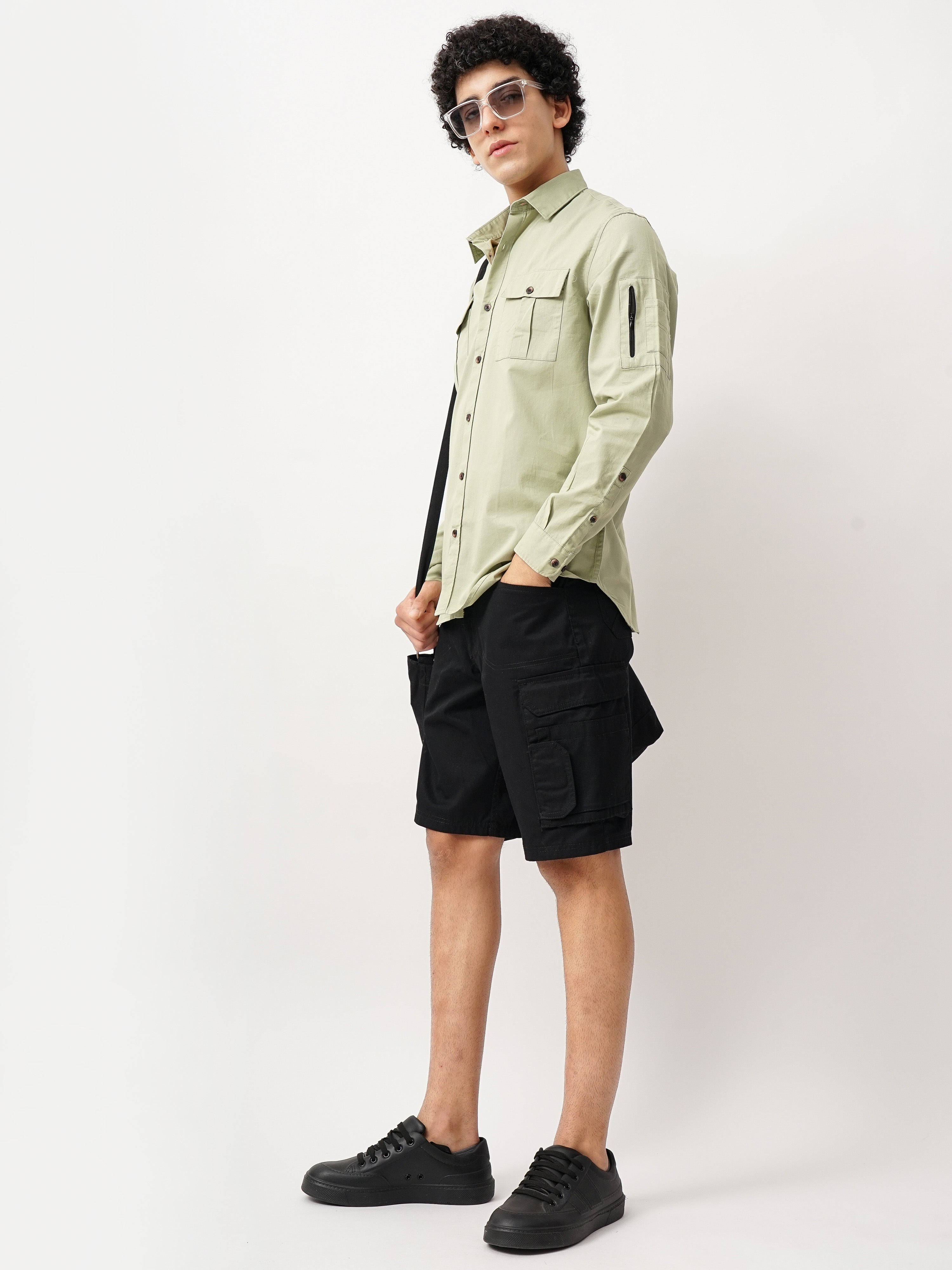 DOUBLE POCKET SLIM FIT SHIRT