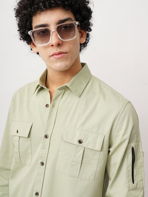 DOUBLE POCKET SLIM FIT SHIRT