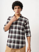 Waffle Checks Regular Fit casual Shirt