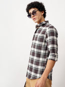 Waffle Checks Regular Fit casual Shirt