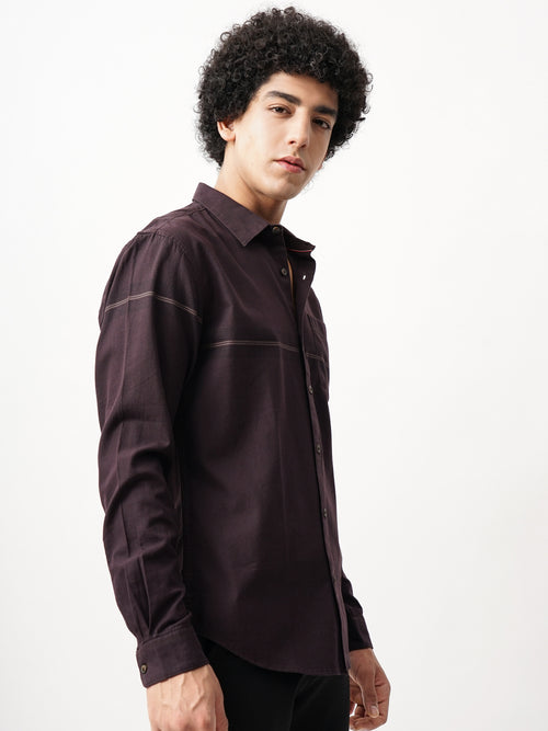 PLACEMENT STRIPES SLIM FIT SHIRT