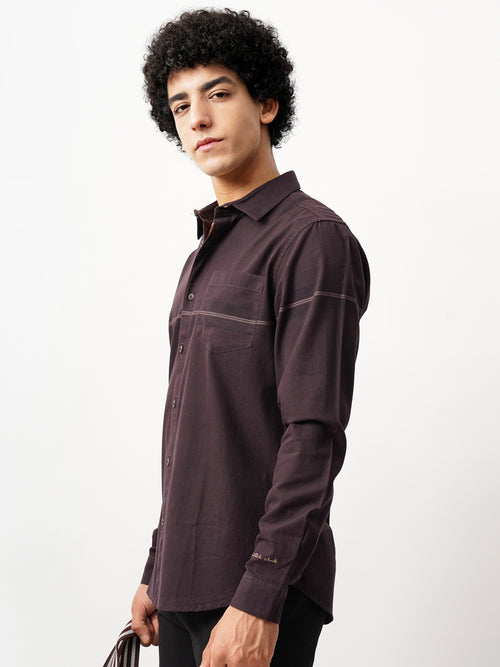 PLACEMENT STRIPES SLIM FIT SHIRT