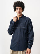 PLACEMENT STRIPES SLIM FIT SHIRT