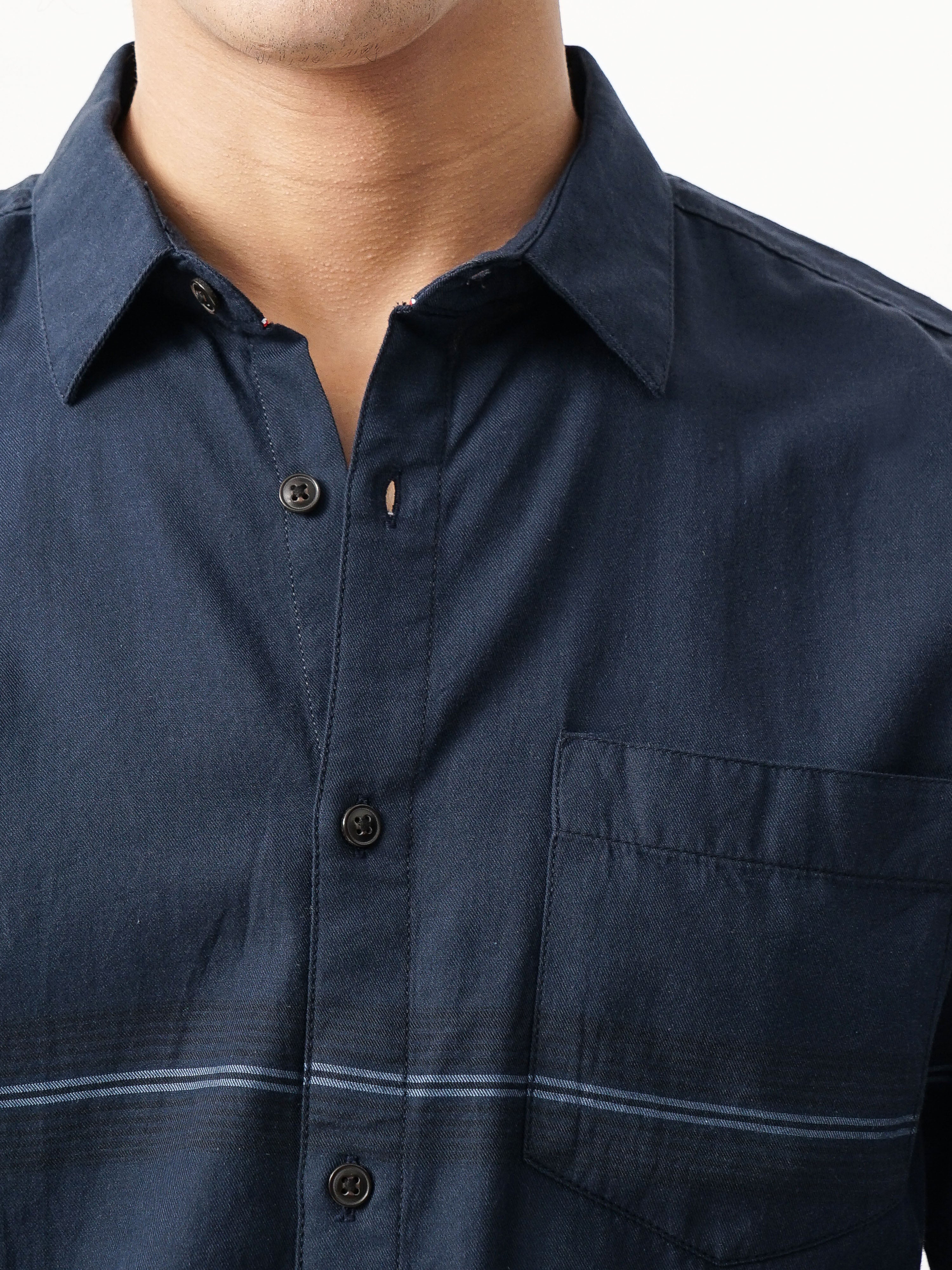 PLACEMENT STRIPES SLIM FIT SHIRT