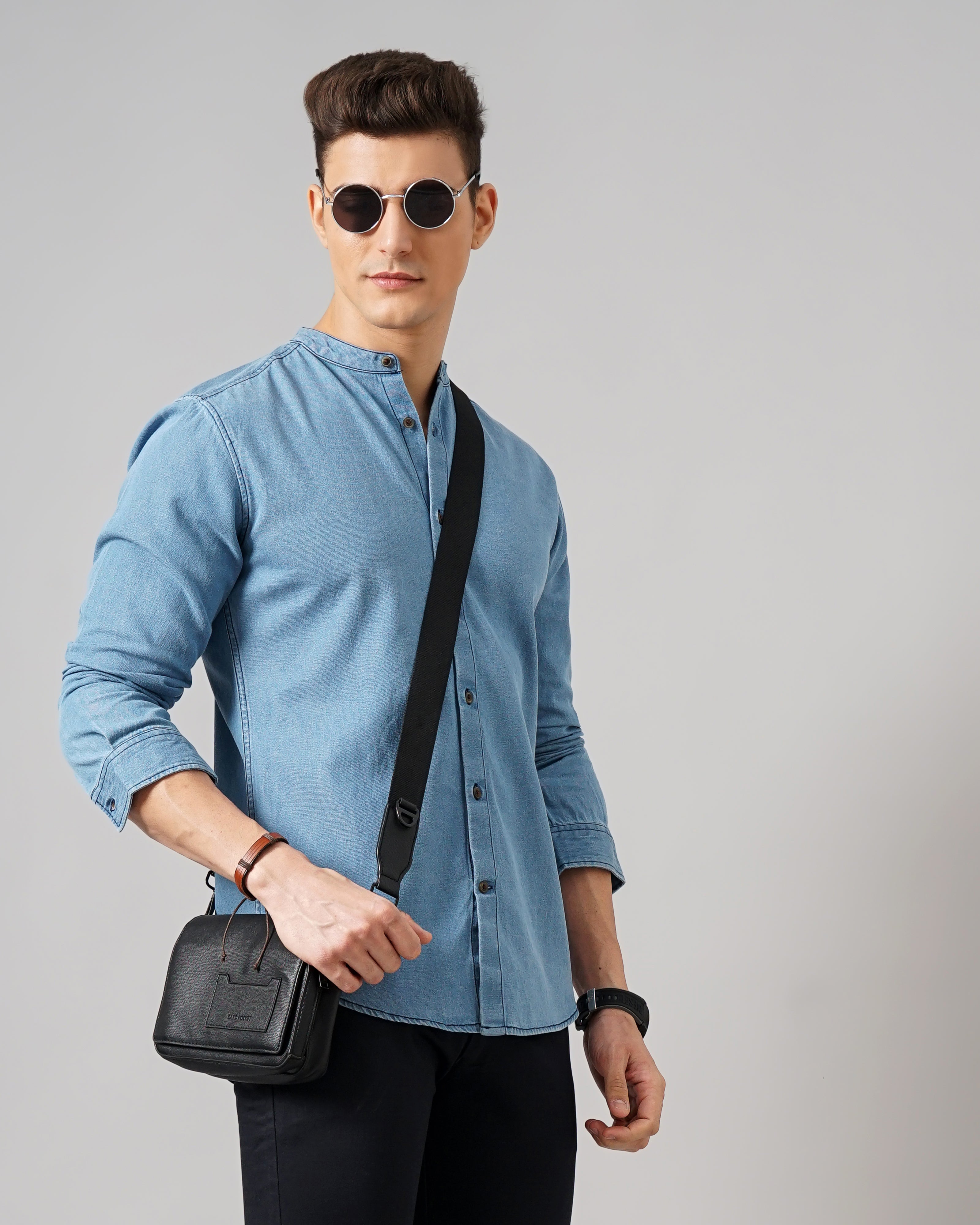 men's denim shirt