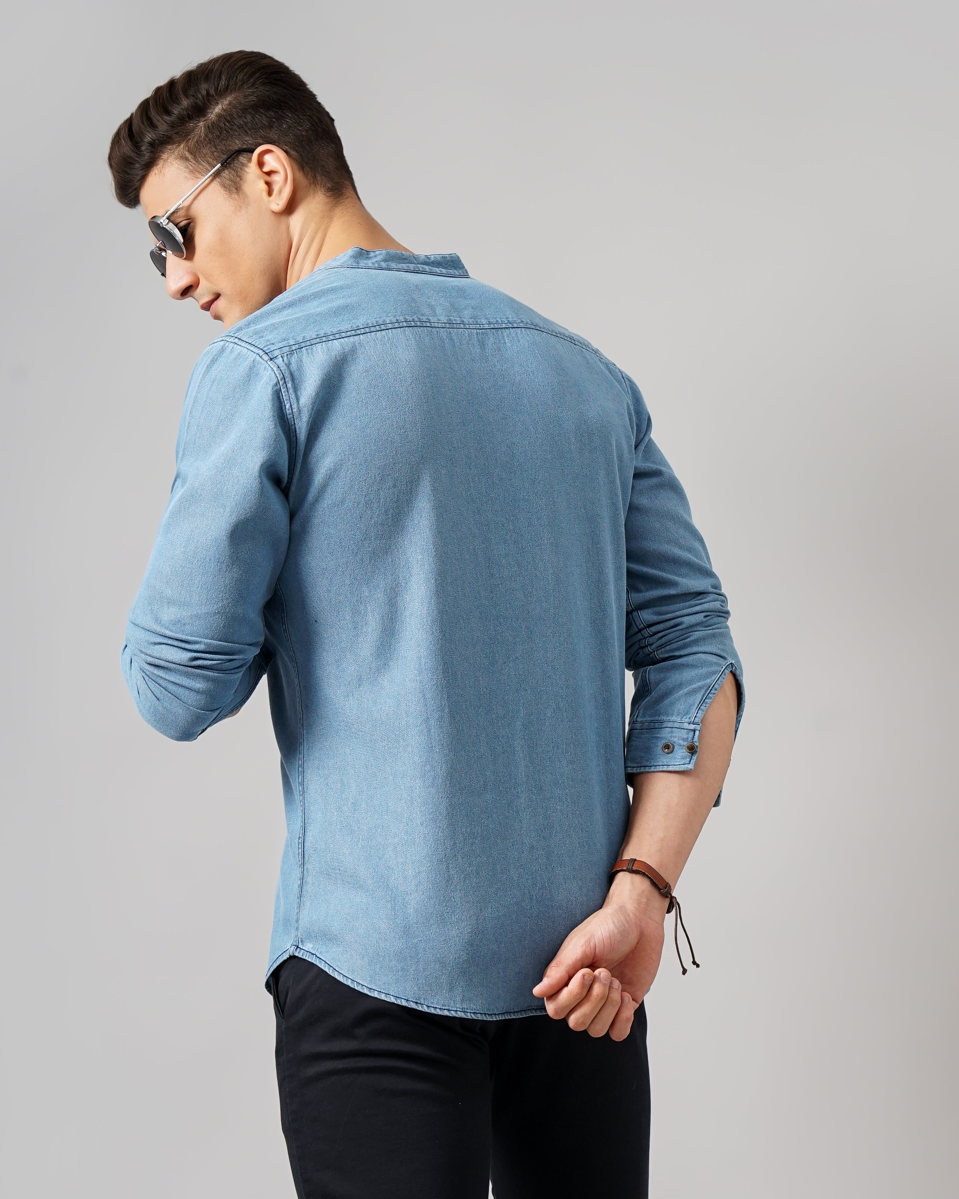 men's denim shirt
