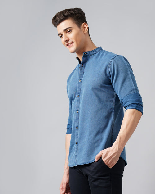 men's denim shirt