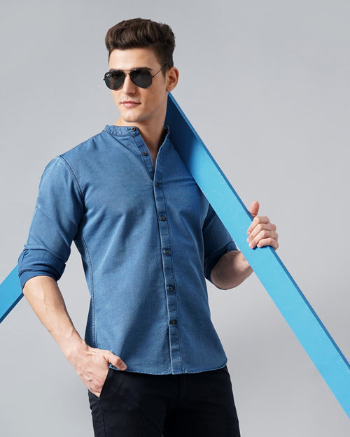men's denim shirt