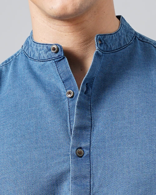 men's denim shirt