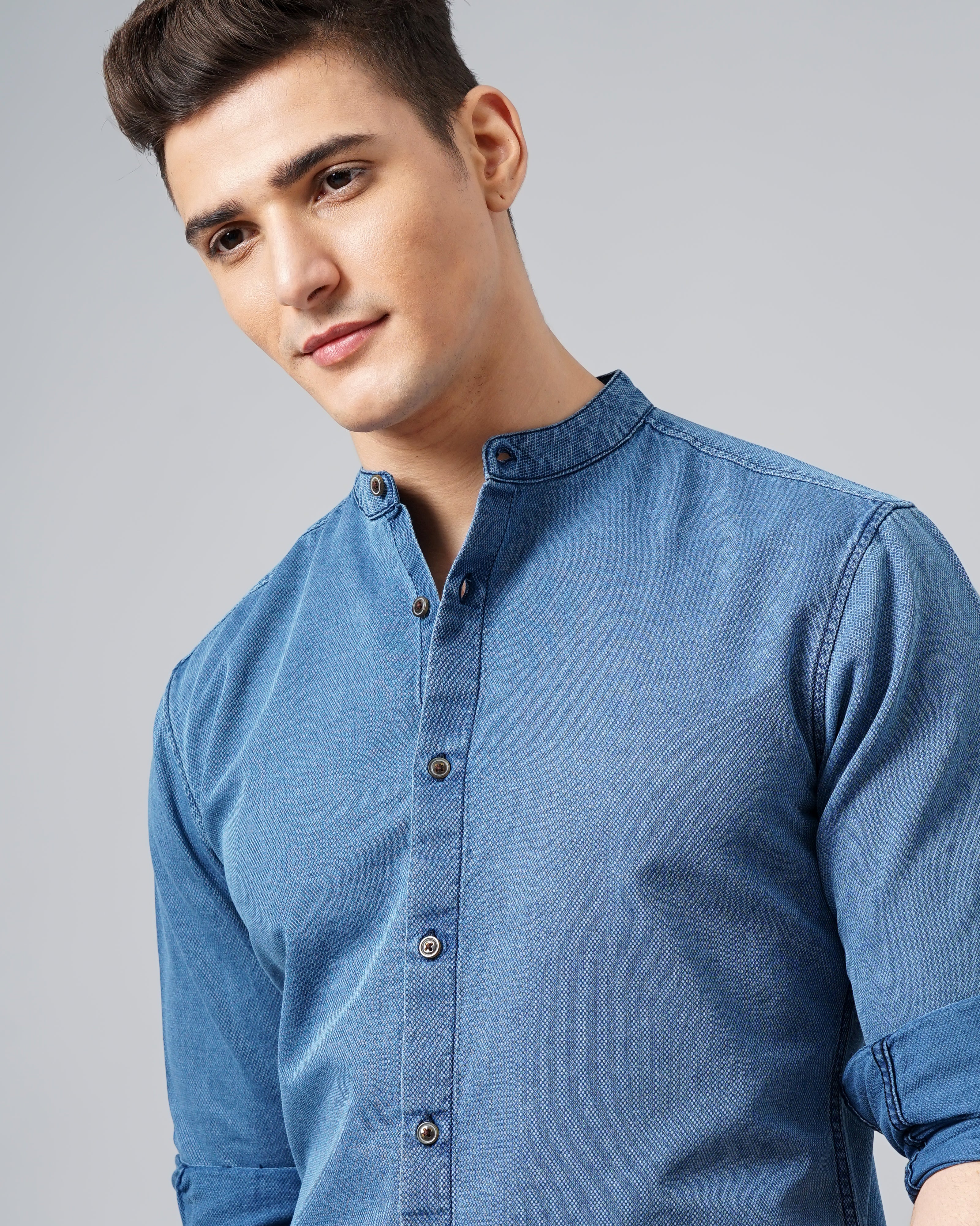 men's denim shirt