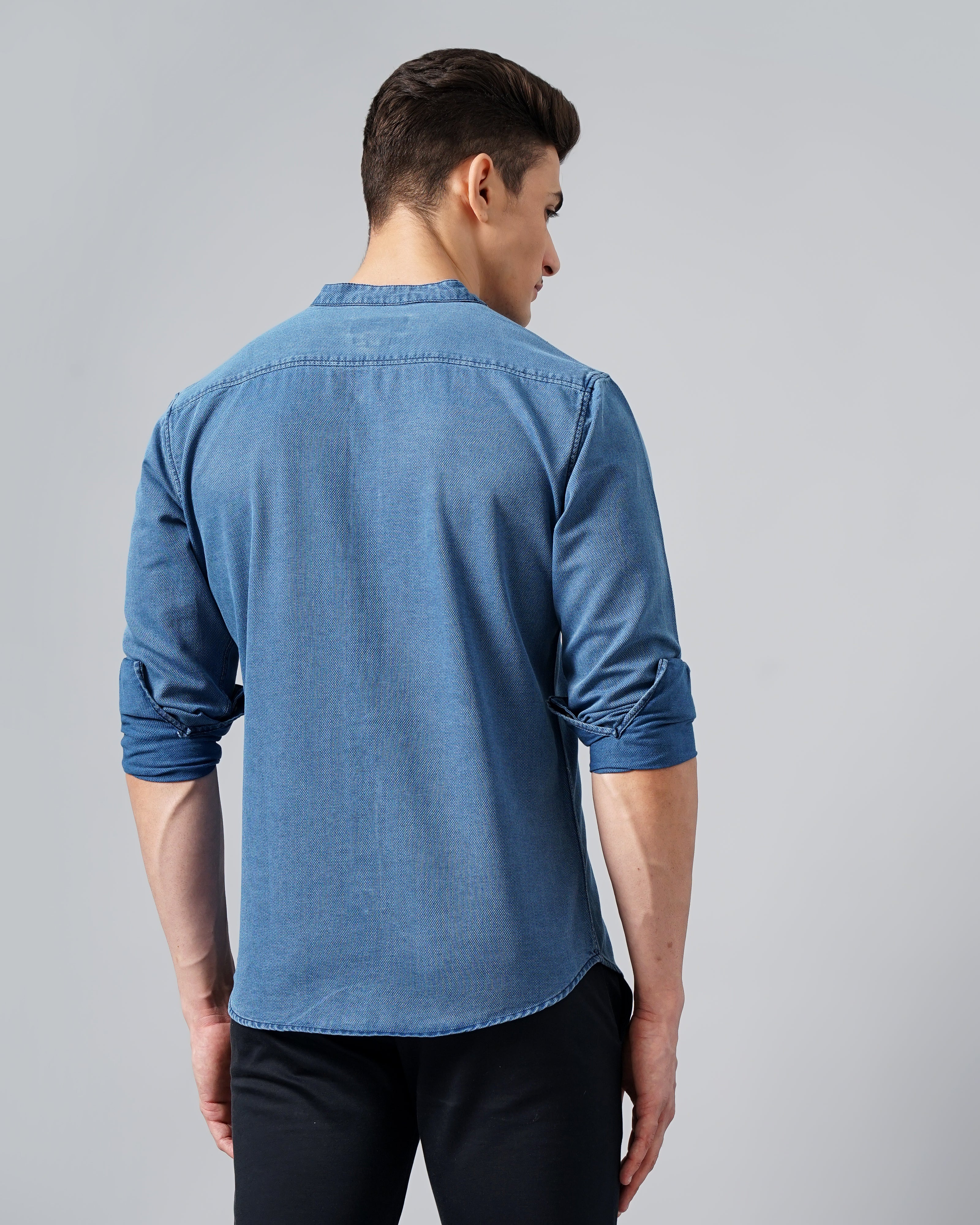 men's denim shirt