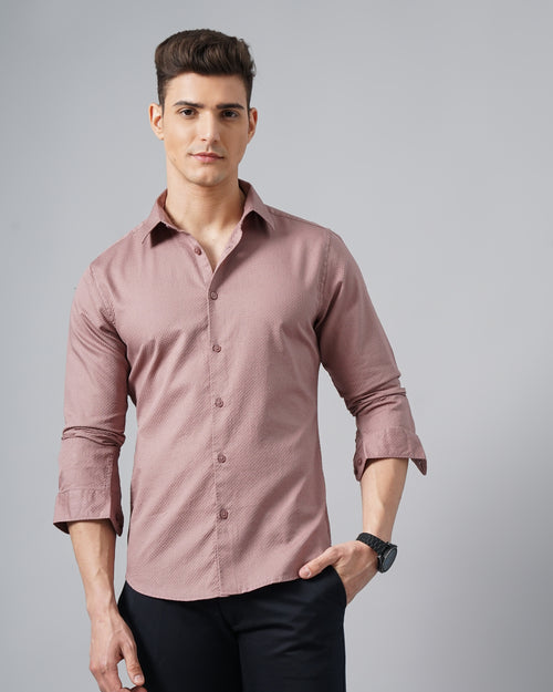 men's Self design Shirt