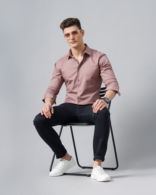 men's Self design Shirt