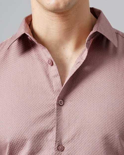 men's Self design Shirt