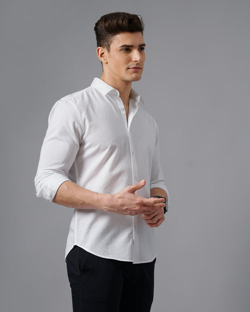men's Self design Shirt
