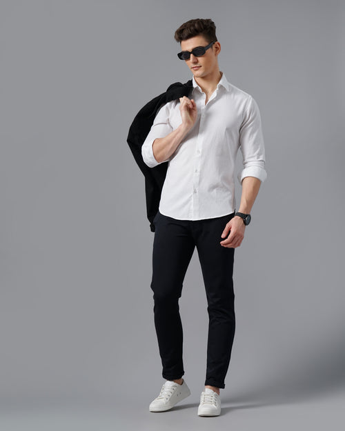men's Self design Shirt