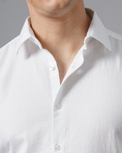 men's Self design Shirt