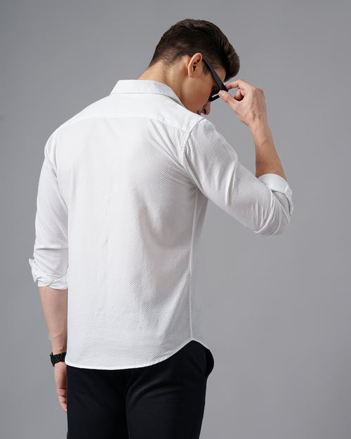 men's Self design Shirt