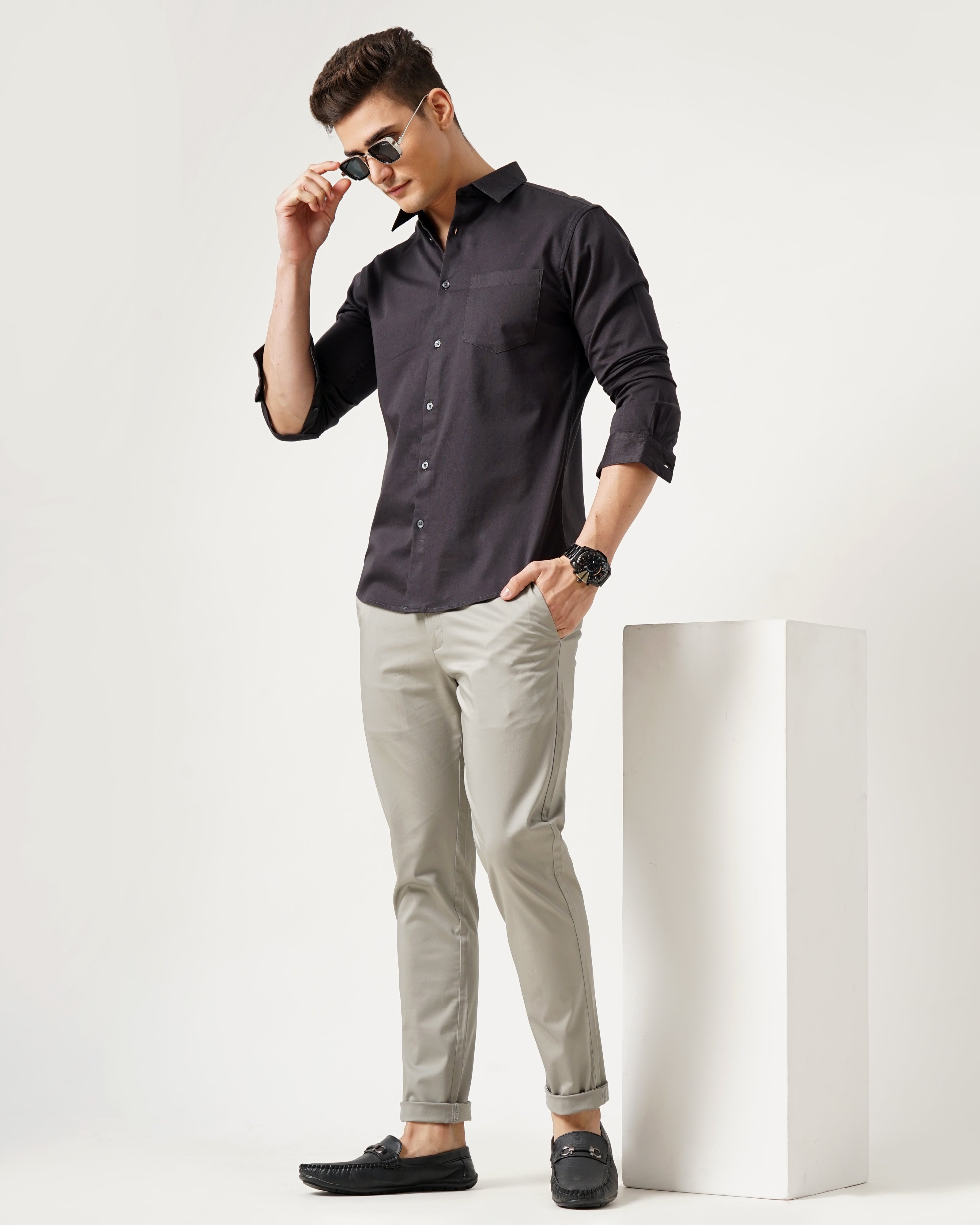 Men's Solid Casual Shirt