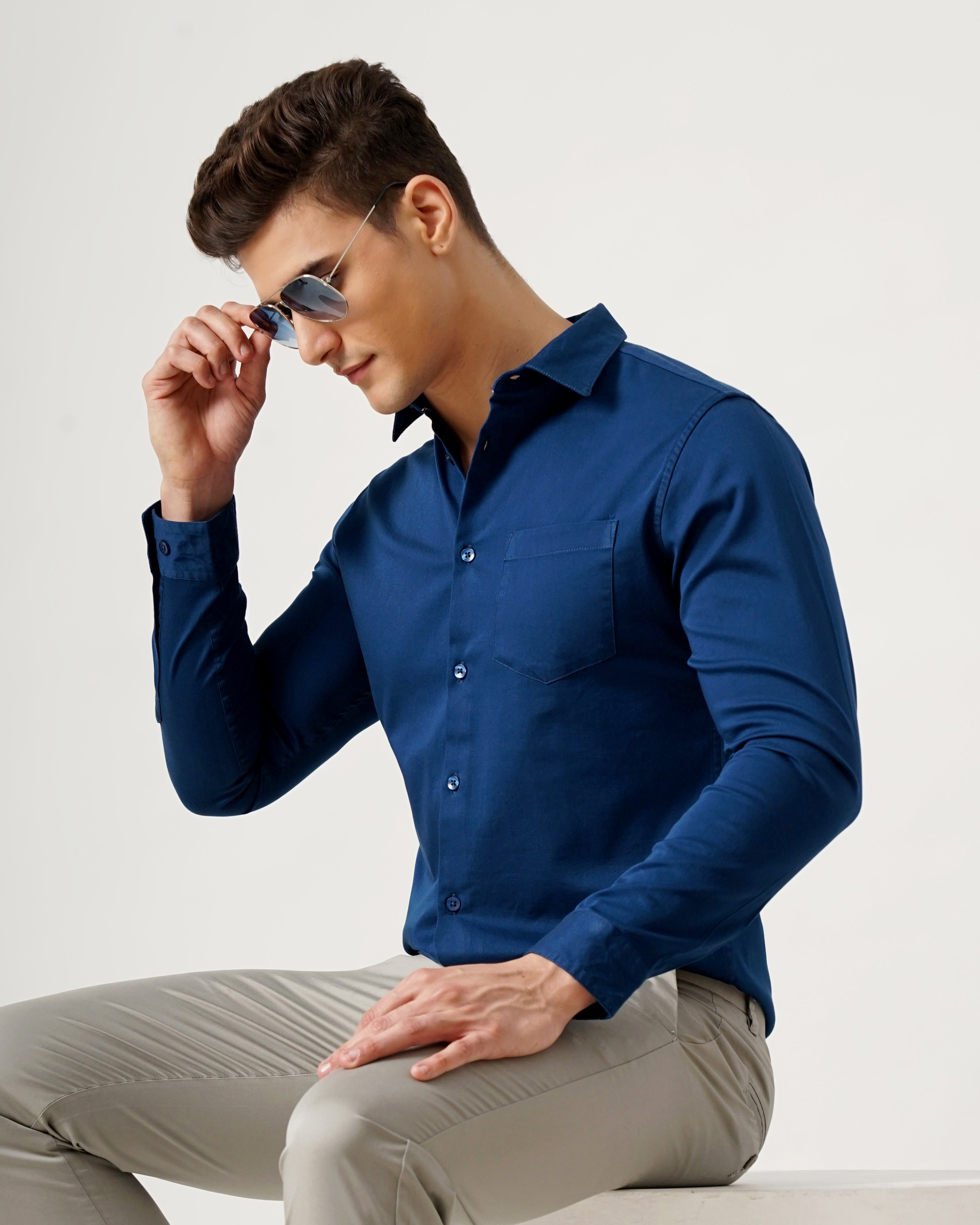 Men's Solid Casual Shirt