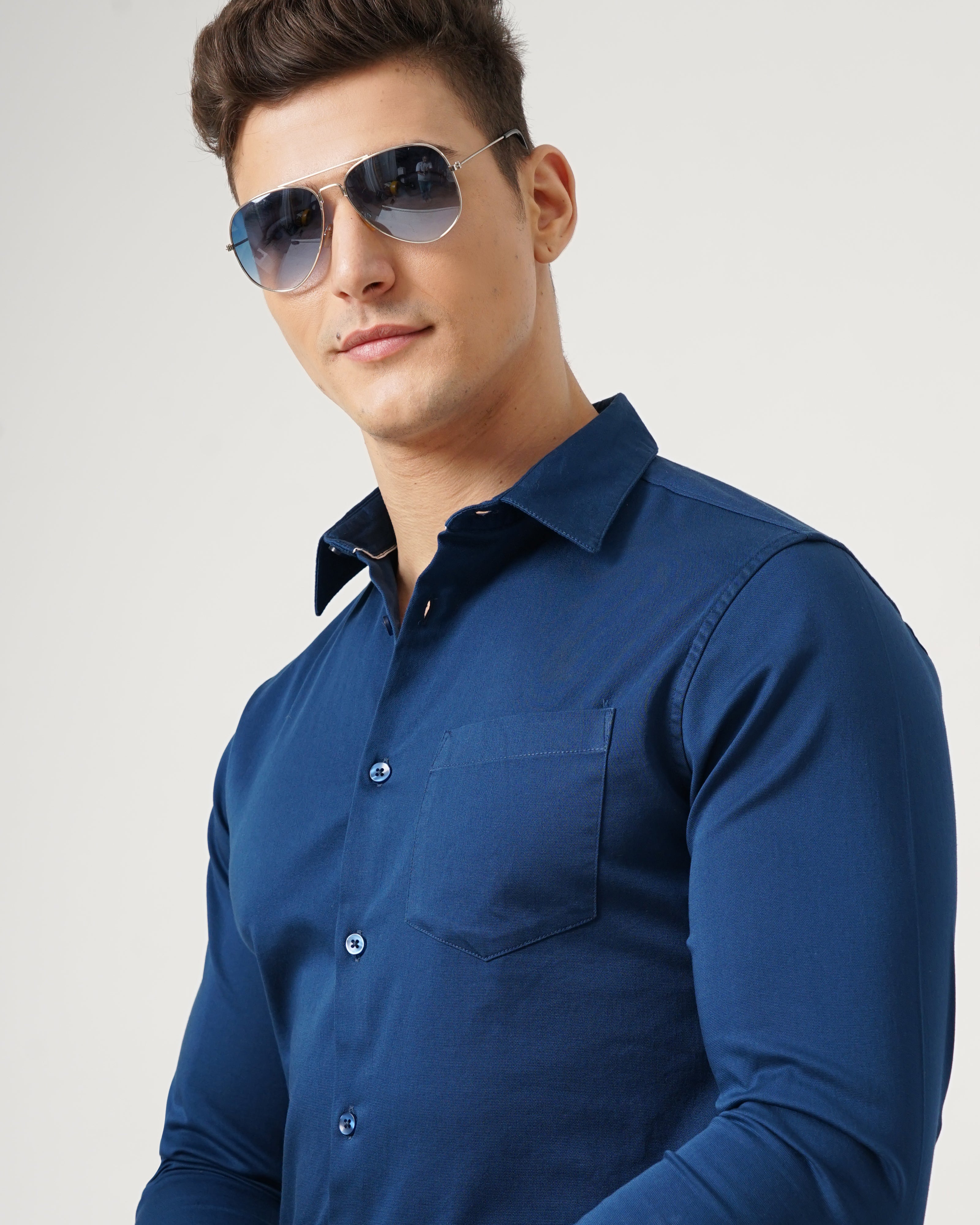 Men's Solid Casual Shirt