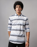 Men Horizontal Stripes Shirt