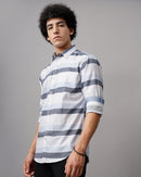 Men Horizontal Stripes Shirt