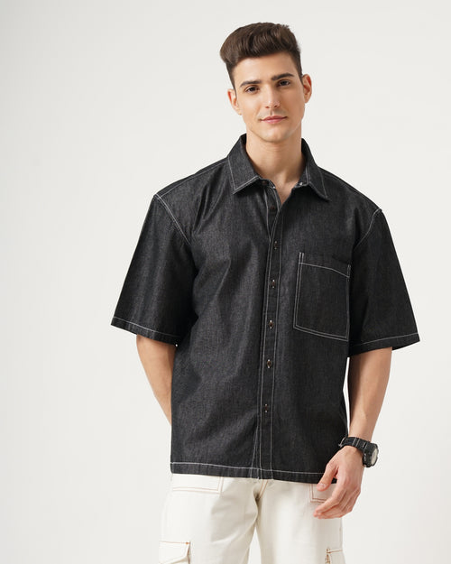MEN'S OVERSIZED DENIM SHIRT