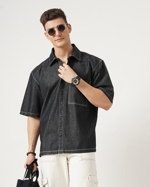 MEN'S OVERSIZED DENIM SHIRT
