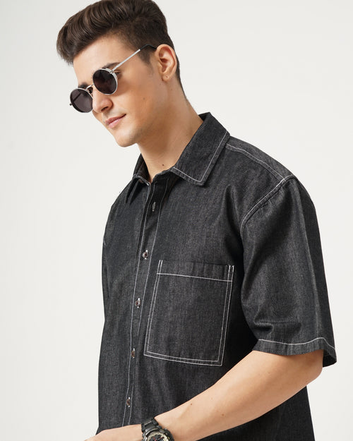MEN'S OVERSIZED DENIM SHIRT