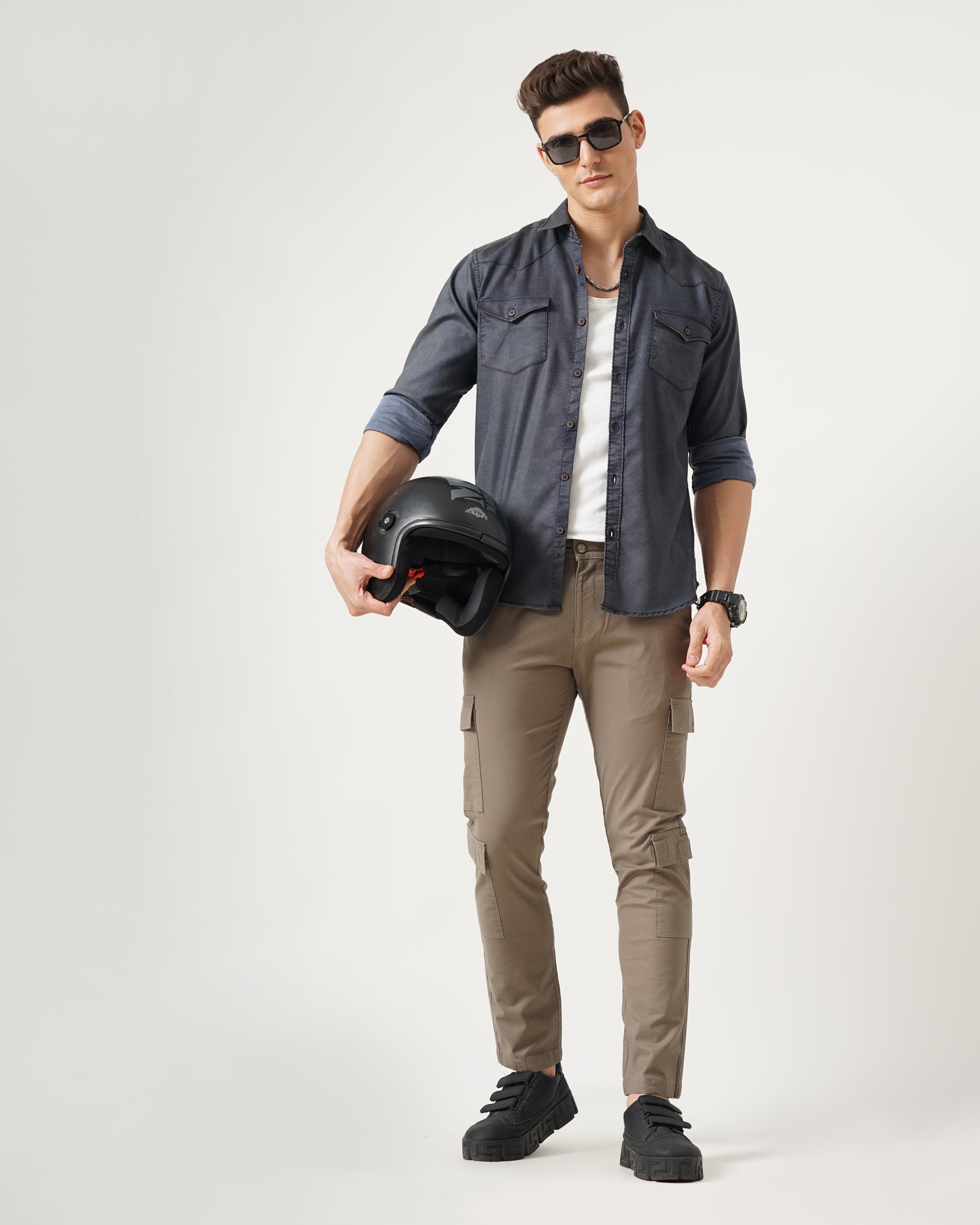 Men's Solid Casual Shirt