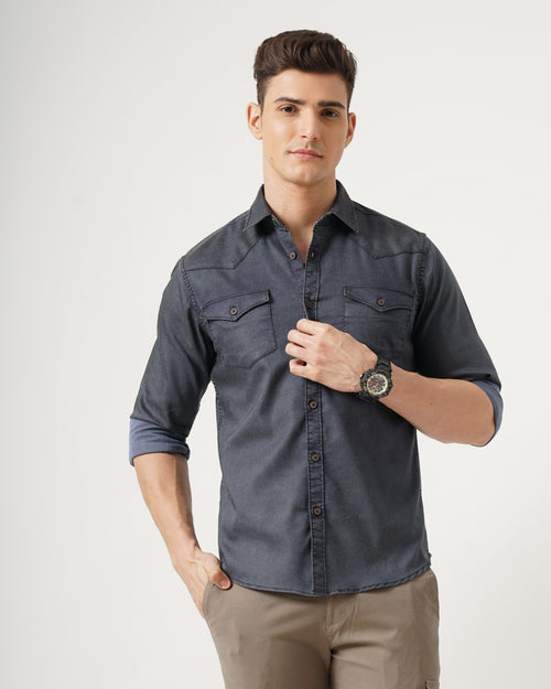 Men's Solid Casual Shirt