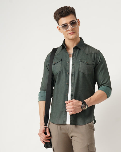 Men's Solid Casual Shirt