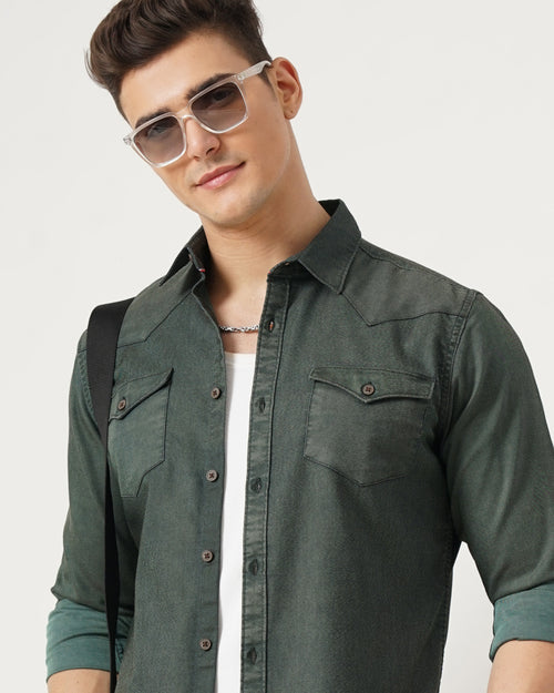 Men's Solid Casual Shirt