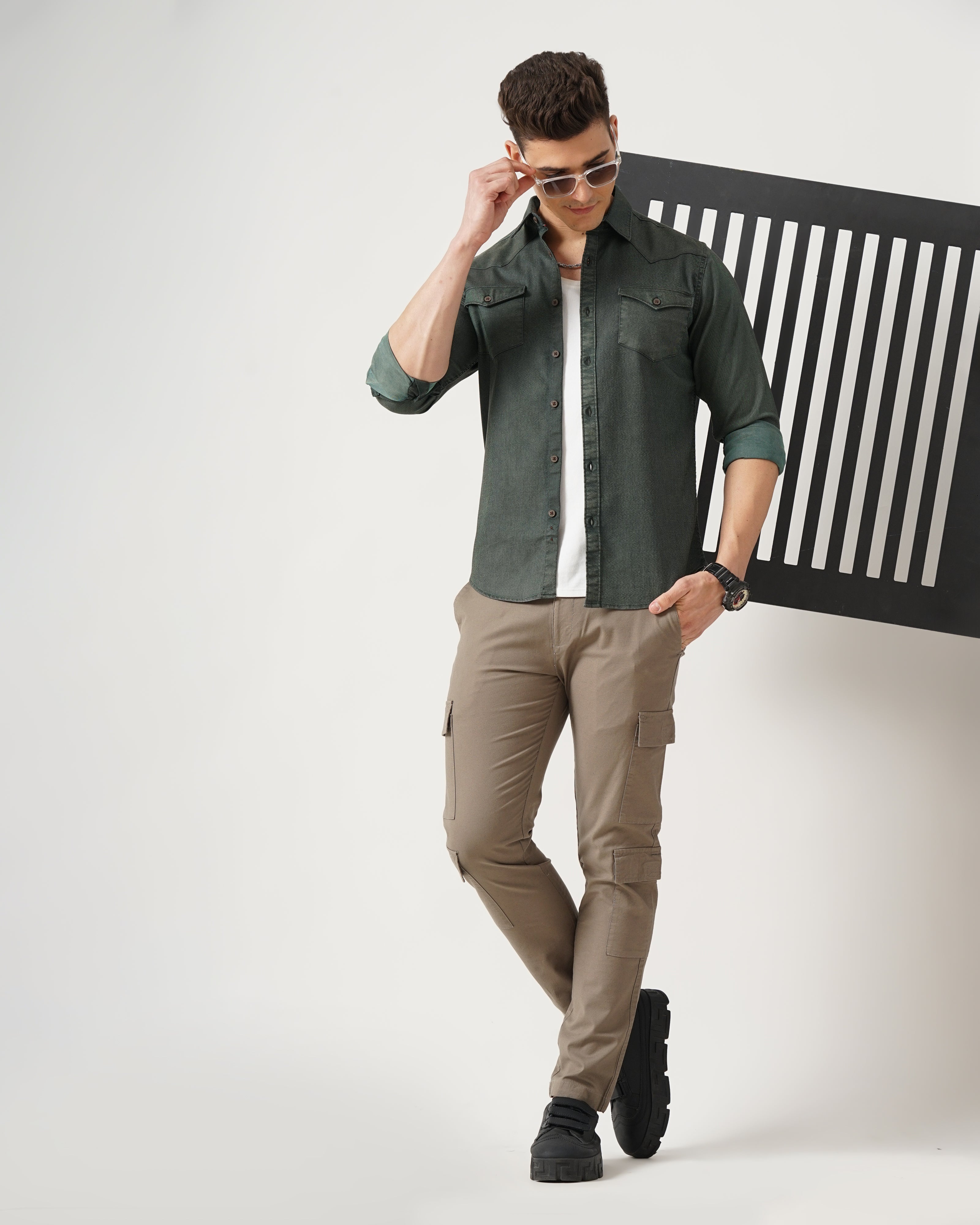 Men's Solid Casual Shirt