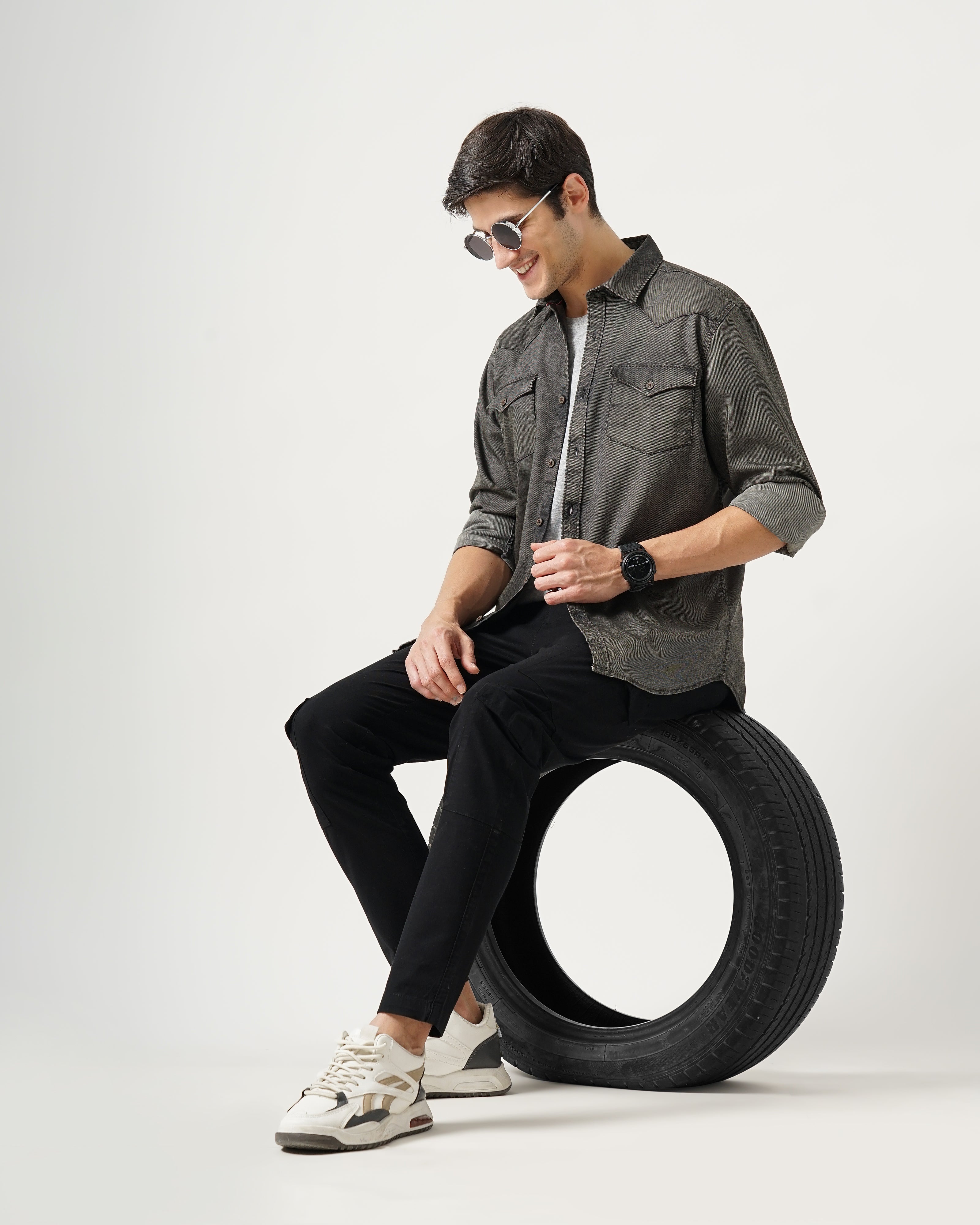 Men's Solid Casual Shirt