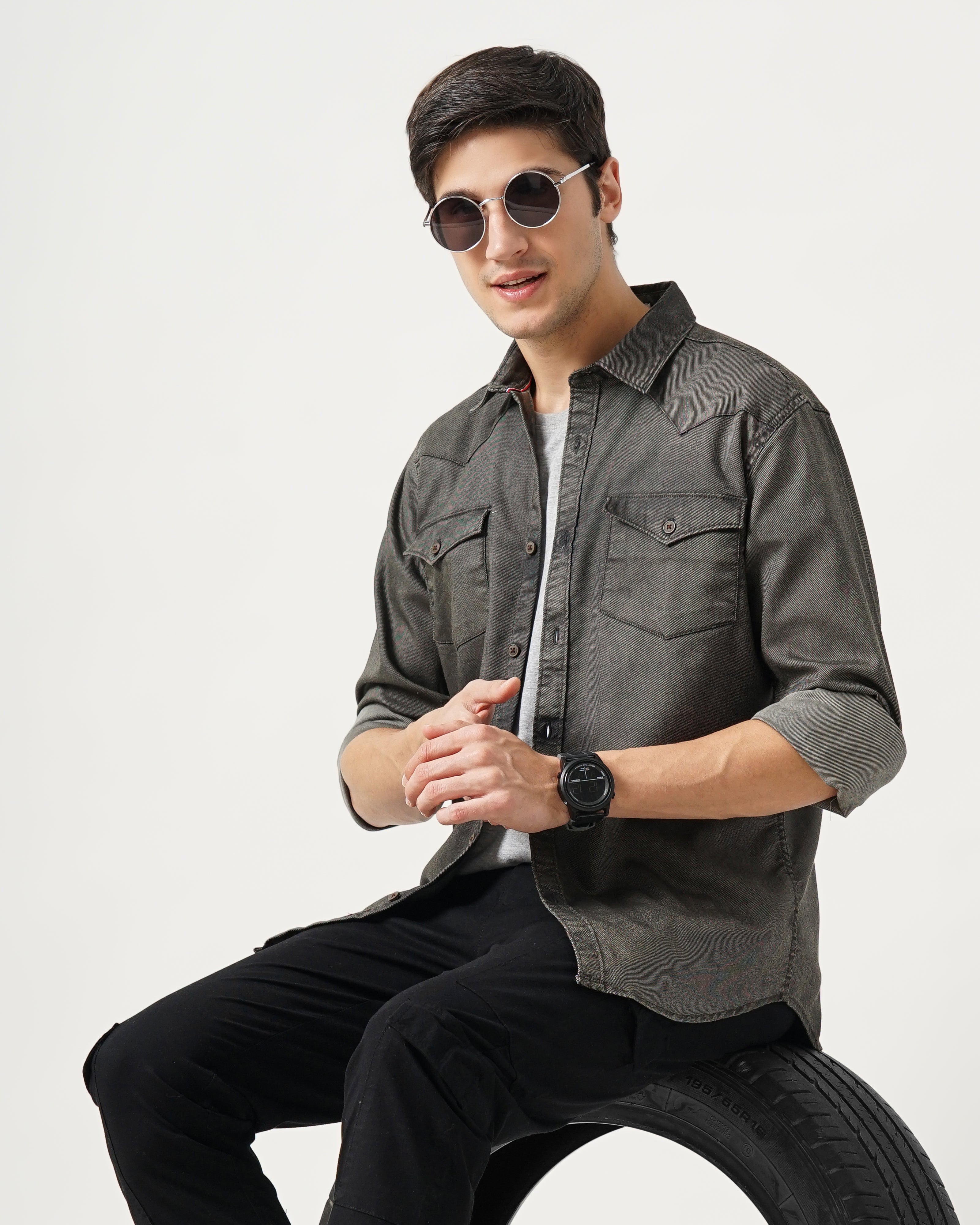 Men's Solid Casual Shirt