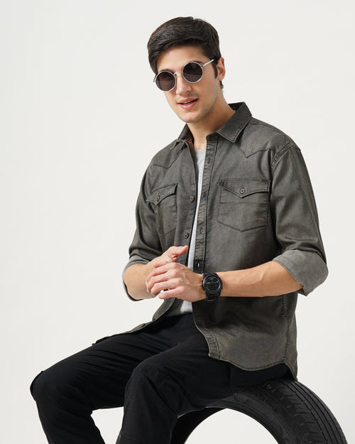 Men's Solid Casual Shirt